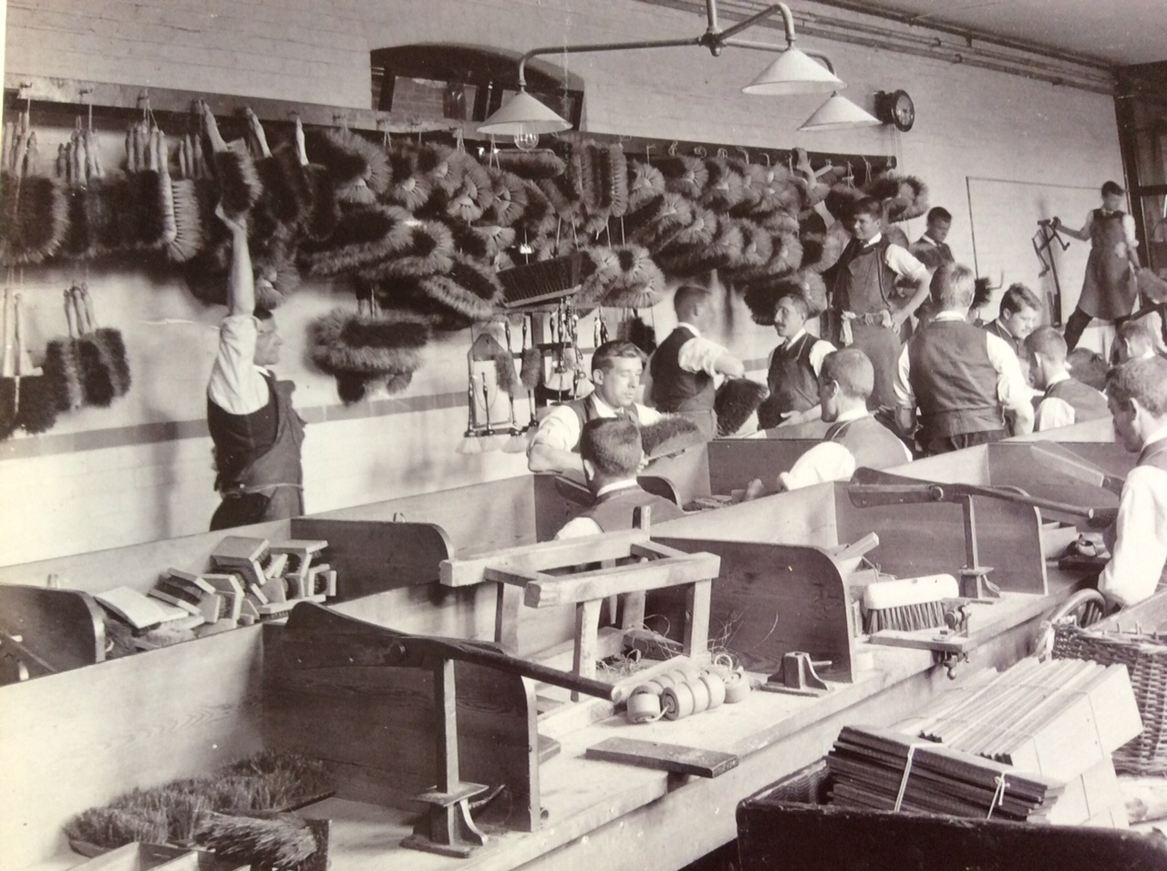 The brush workshop in 1912