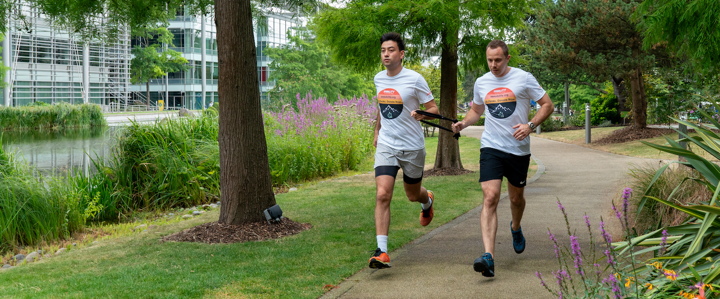 Jack and Michael running