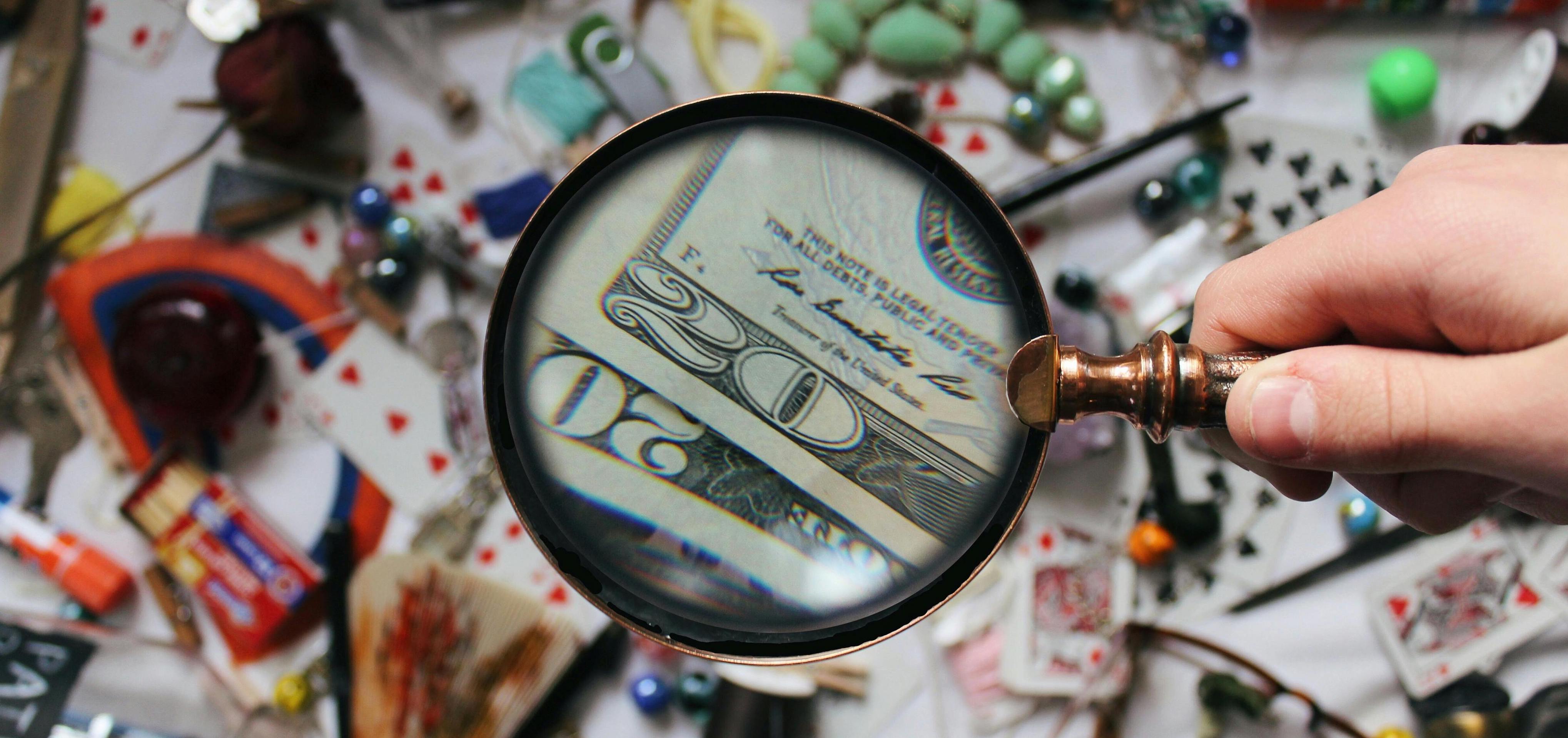 A magnifying glass