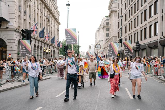 The SeeAbility Pride march